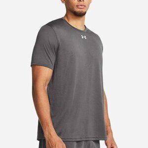 Under Armour UA Anti-Odor Performance Team Tech T-Shirt Large, Castlerock/ White